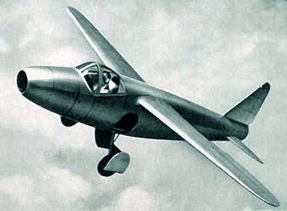 The Heinkel He-178 artist's drawing