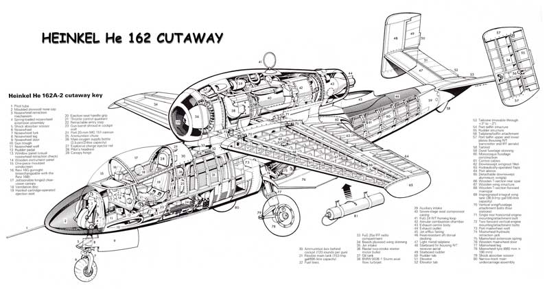 He 162 Cutaway