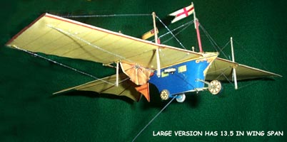 Henson Aerial Steam Carriage early flying machine 1842 downloadable card model