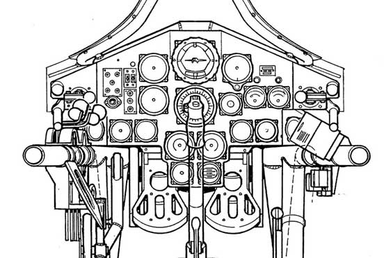 Horten H0- 229 instrument panel