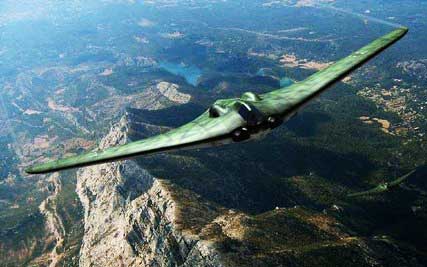 Horten Ho 229 Rendering In Flight