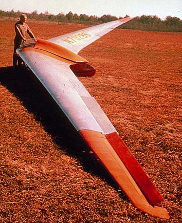 Horten Ho-IV from the wing tip