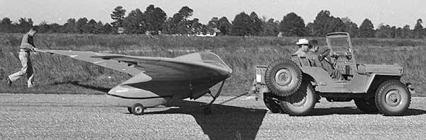 Horten Ho-IV being towed