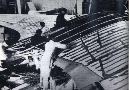 Horten IX flying wing construction
