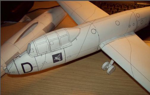 hotspur glider paper model design