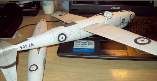 hotspur glider paper model design