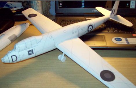 hotspur glider paper model design