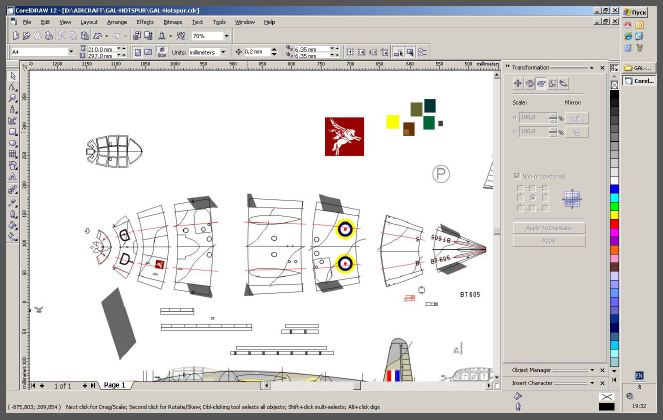 hotspur glider paper model design