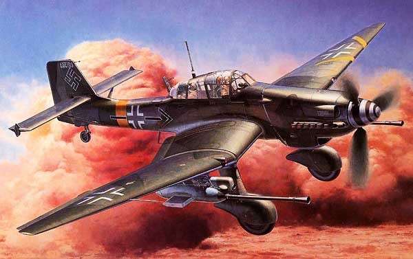 artwork for Stuka Junkers Ju-87 paper model