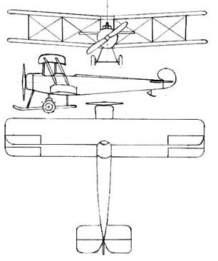 Avro 504-3view