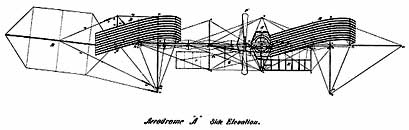langley early flying machine side view