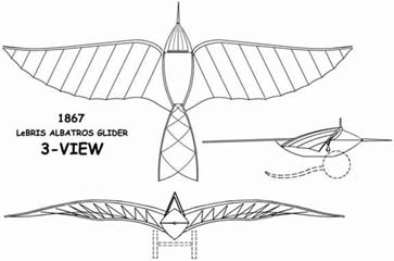 LeBris Albatros Glider 3 View