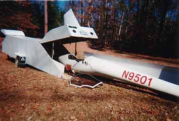 Libelle Loading up Glider sailplane