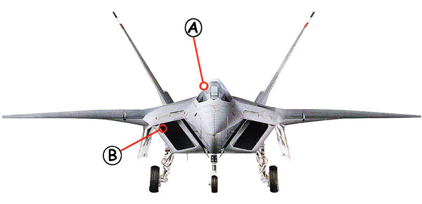 Lockheed F-22 Raptor Callout Front