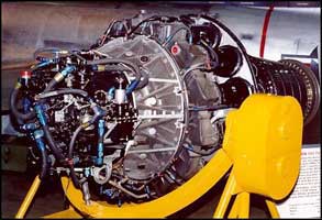 Allison Jet engine on stand