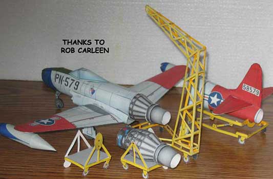 The Lockheed P-80 (F-80) Shooting Star paper model