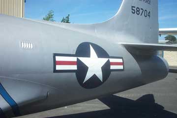 P-80 Shooting Star-tail view