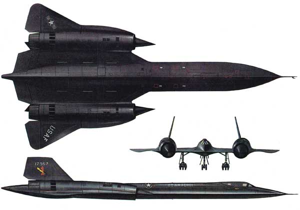 3 View Lockheed SR-71 (YF-12,A-11)