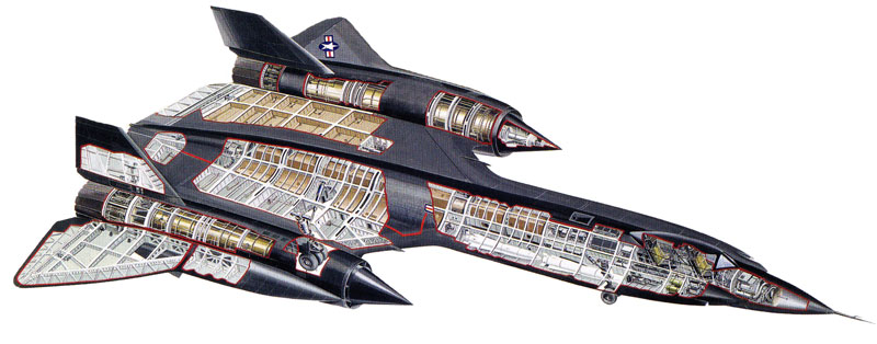 Lockheed SR-71 (YF-12) Cutaway