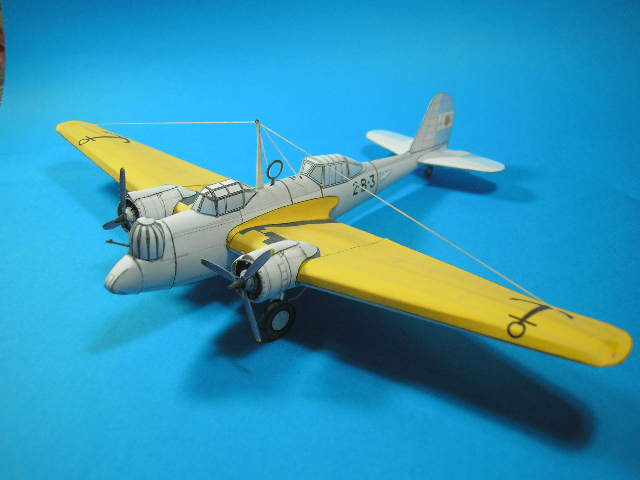 Martin B-10 Medium Bomber paper model