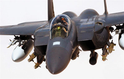 Fully loaded McDonnell Douglas F-15 Eagle Papermodel