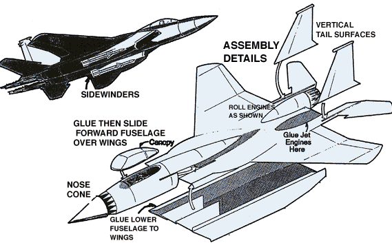 ASSEMBLY DRAWINGS OF THE F-15