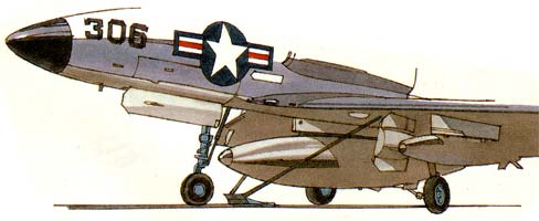 Skyhawk on carrier launcher