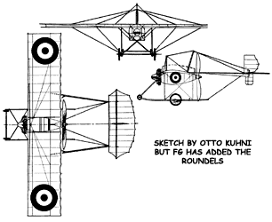 Mersey Monoplane three view british 1912 early lfyer