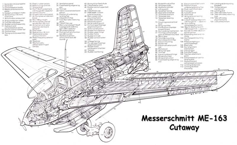 Messerschmitt Me163 Cutaway