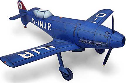 paper model of Messerschmitt Me 209