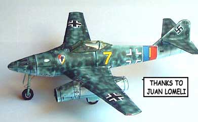 Me-262 cardmodel