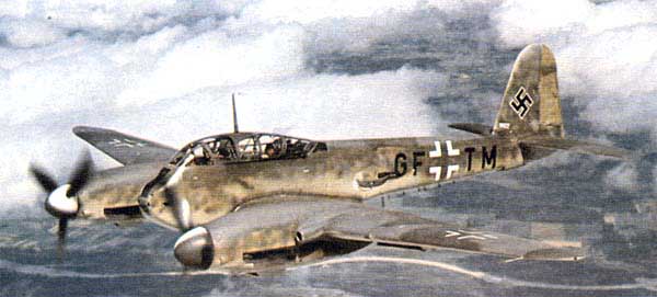 Messerschmitt Me210/Me410 In Flight