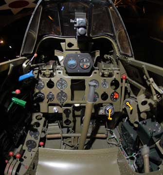 Cockpit of a Mitsubishi Zero