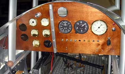 Nieuport 28  Instrument panel 