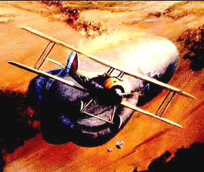 Nieuport 28 blowing up a German Balloon