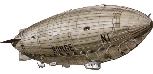 cartoon airship