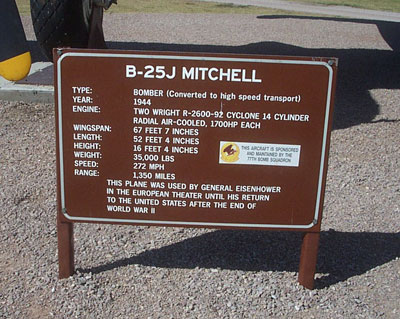 North American B25 in Museum