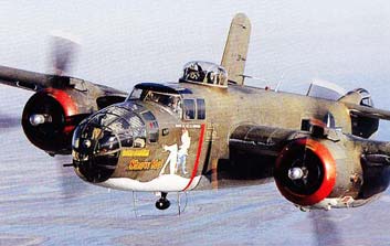 Restored B25 Inflight