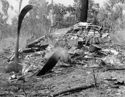 North American B-25 Mitchell Crash