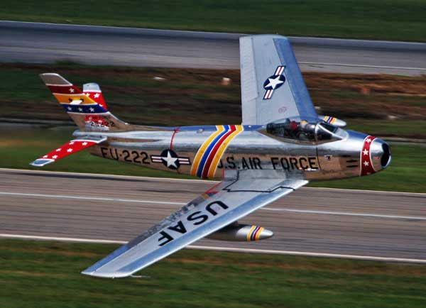 North American F-86 Sabre cardmodel