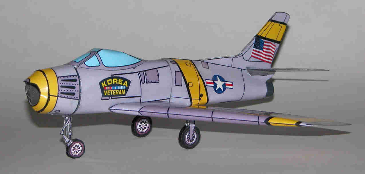 F-86 paper model