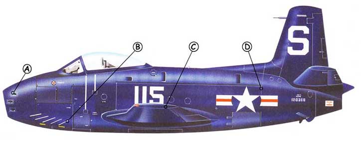 North American FJ-1 Fury Callout