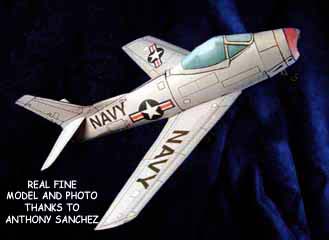 photo of Fury paper model airplane 