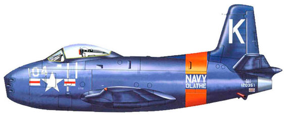 North American FJ-1 Fury side view