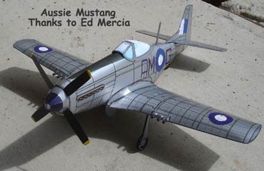 P-51 cardmodel