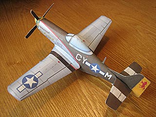 P-51 Mustang cardmodel
