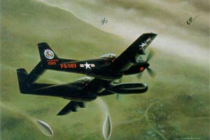 P-82 Twin Mustang black