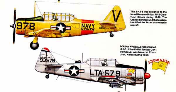 Texan SNJ versions