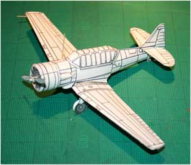 SNJ Texan downloadable cardmodel