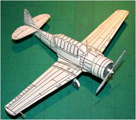 SNJ Texan downloadable cardmodel